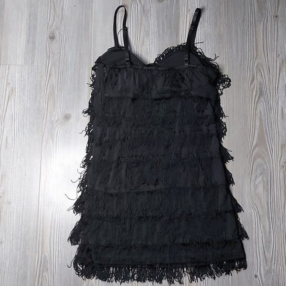 CHARLESTON FLAPPER 90's LITTLE BLACK DRESS - Picture 2 of 2